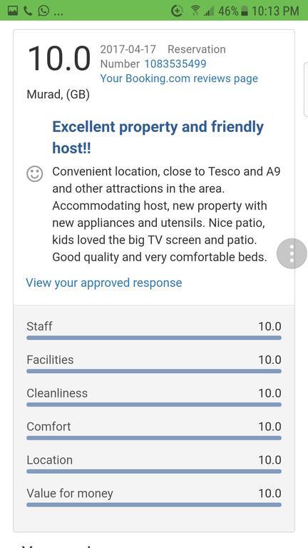 Jane'S Villa Free Parking Inverness Bagian luar foto